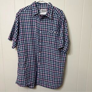 Mountain Khakis Shoreline Shirt Plaid Short Sleeve Button Down Relaxed Mens XL